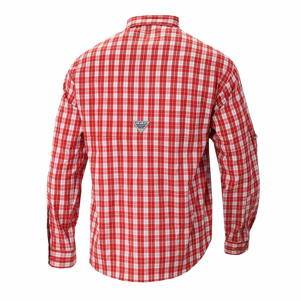 Houston Rockets Super Tamiami Omni-Shade Long Sleeve Button-Down Shirt - Red shop