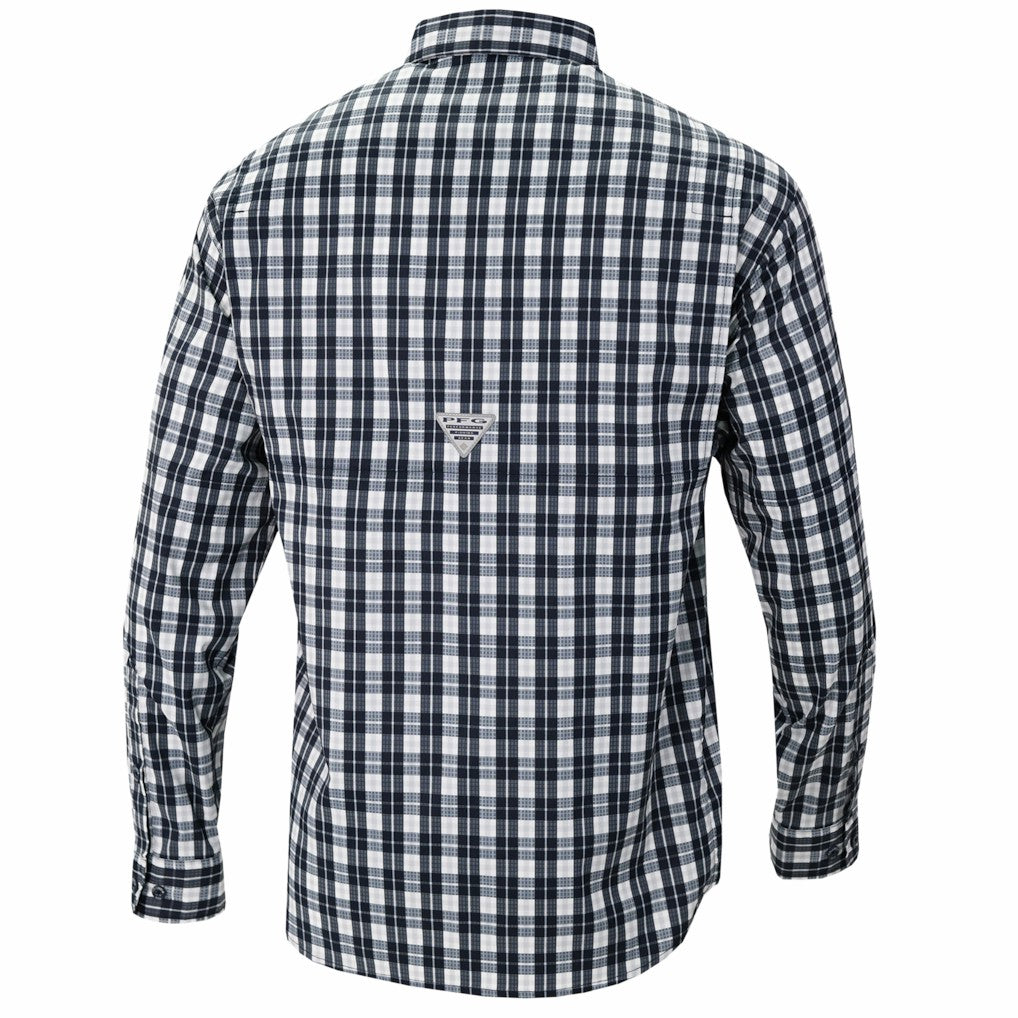 Indiana Pacers Super Tamiami Omni-Shade Long Sleeve Button-Down Shirt - Navy discount