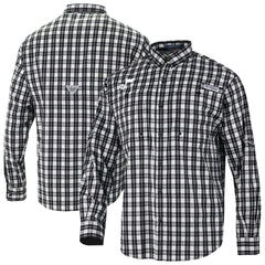Utah Jazz Super Tamiami Omni-Shade Long Sleeve Button-Down Shirt - Black sale
