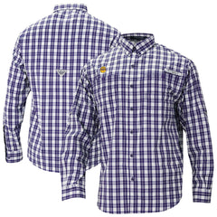 Los Angeles Lakers Super Tamiami Omni-Shade Long Sleeve Button-Down Shirt - Purple outlet
