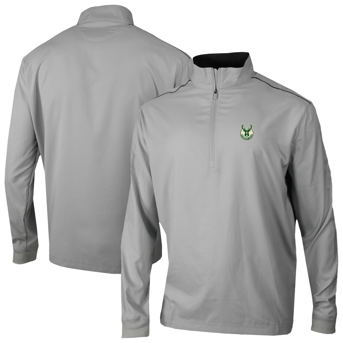 Milwaukee Bucks Omni-Wick Bogey's Paradise Quarter-Zip Top - Gray for sale