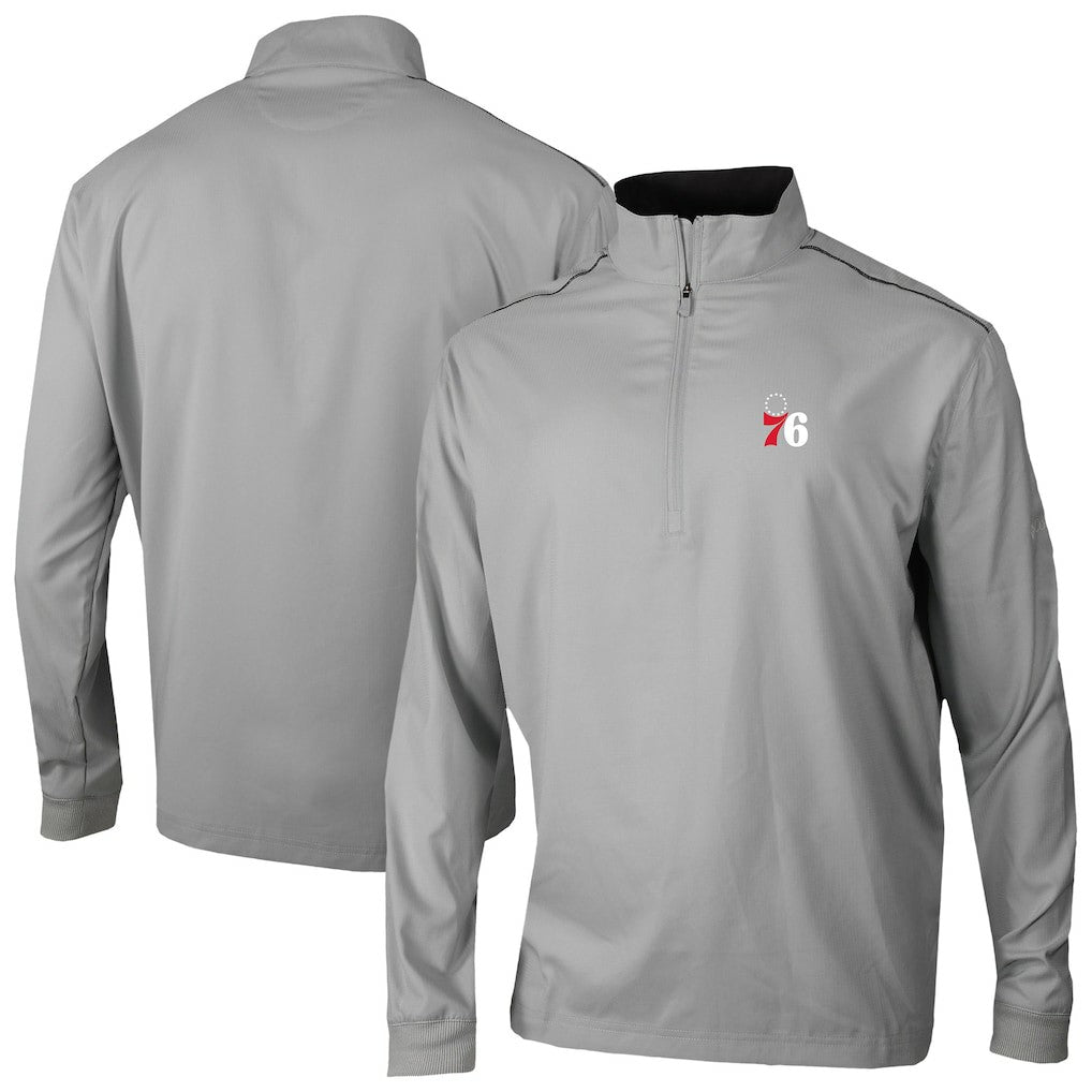 Philadelphia 76ers Omni-Wick Bogey's Paradise Quarter-Zip Top - Gray on sale