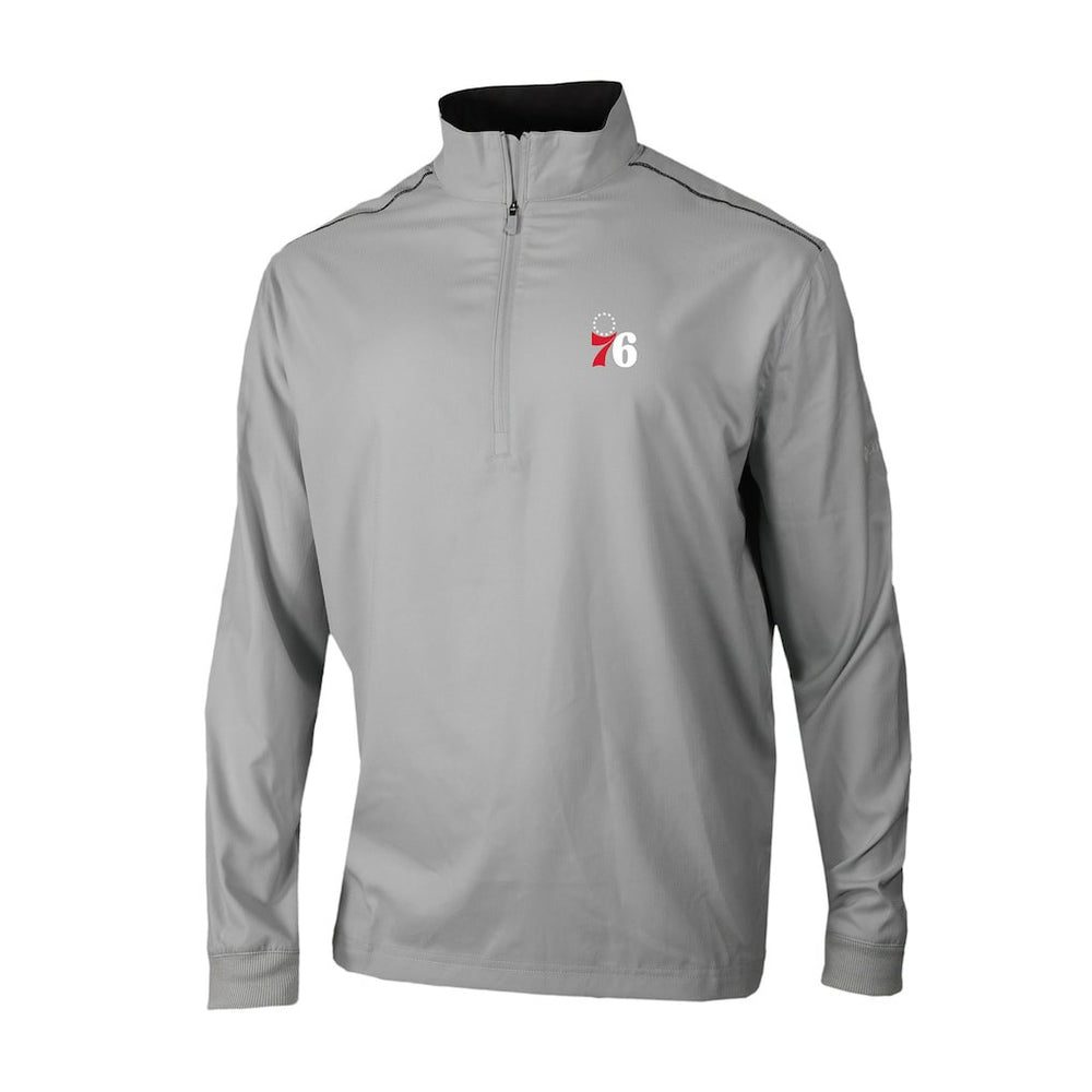 Philadelphia 76ers Omni-Wick Bogey's Paradise Quarter-Zip Top - Gray on sale