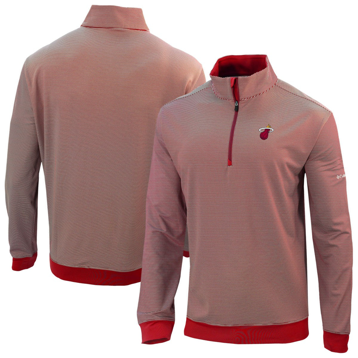 Miami Heat Omni-Wick Even Lie Quarter-Zip Top - Red online