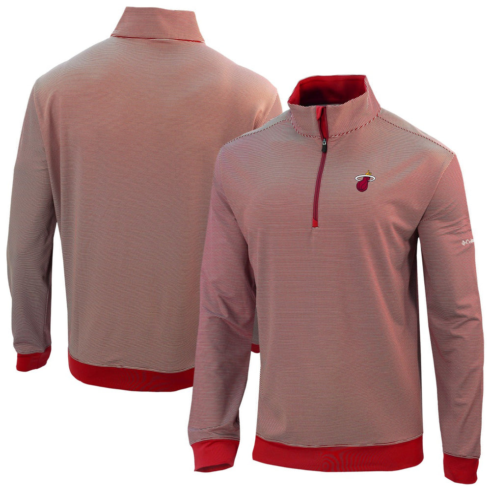 Miami Heat Omni-Wick Even Lie Quarter-Zip Top - Red online