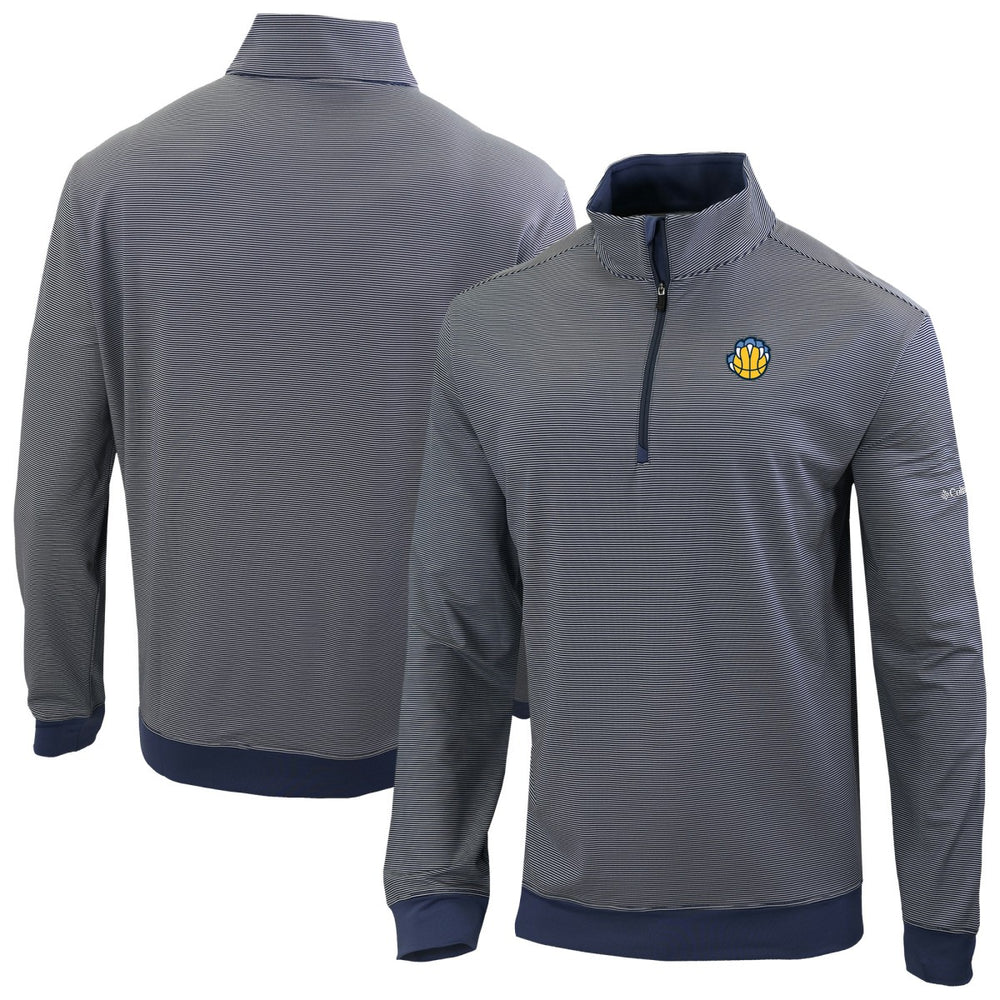 Memphis Grizzlies Omni-Wick Even Lie Quarter-Zip Top - Navy sale