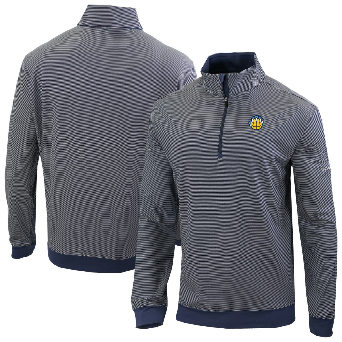 Memphis Grizzlies Omni-Wick Even Lie Quarter-Zip Top - Navy sale