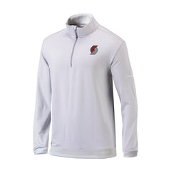 Portland Trail Blazers Omni-Wick Even Lie Quarter-Zip Top - Gray/White on sale