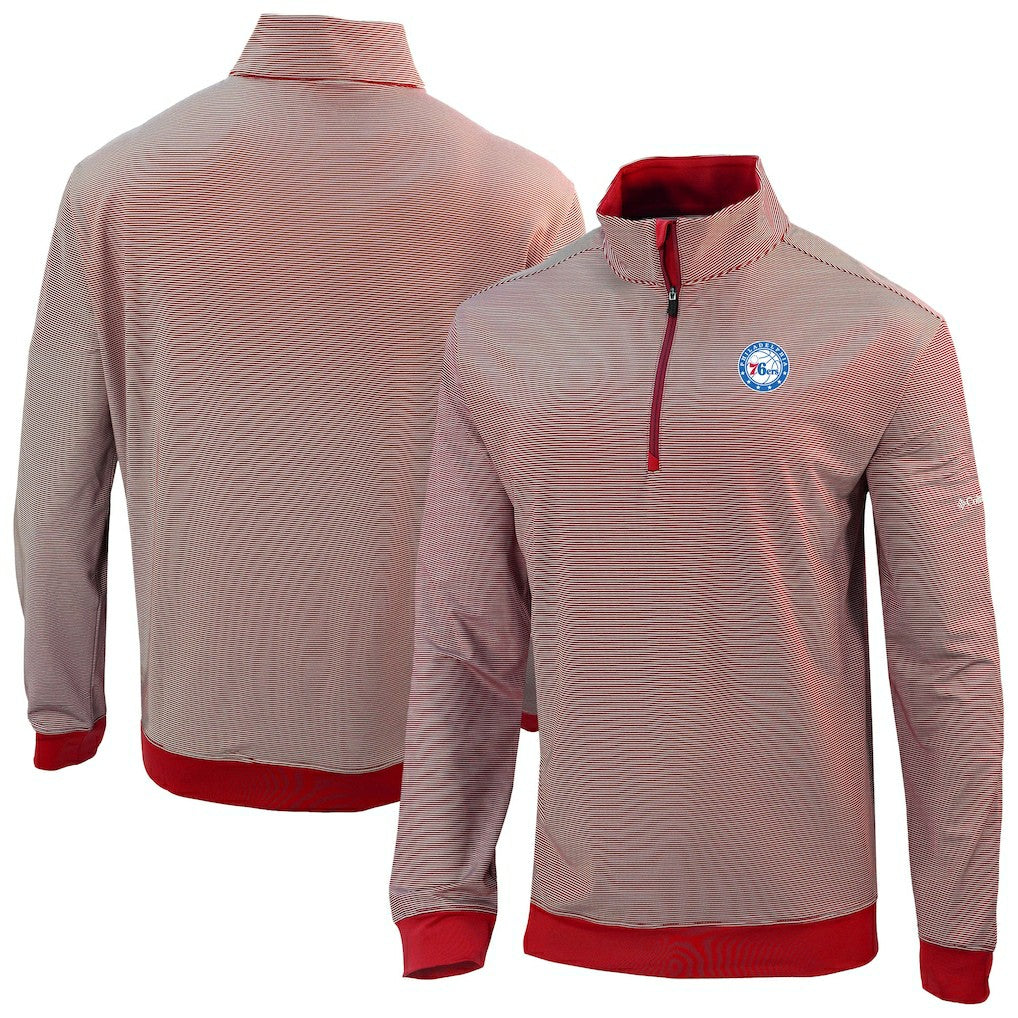 Philadelphia 76ers Omni-Wick Even Lie Quarter-Zip Top - Red for sale