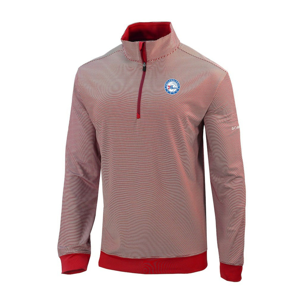 Philadelphia 76ers Omni-Wick Even Lie Quarter-Zip Top - Red for sale