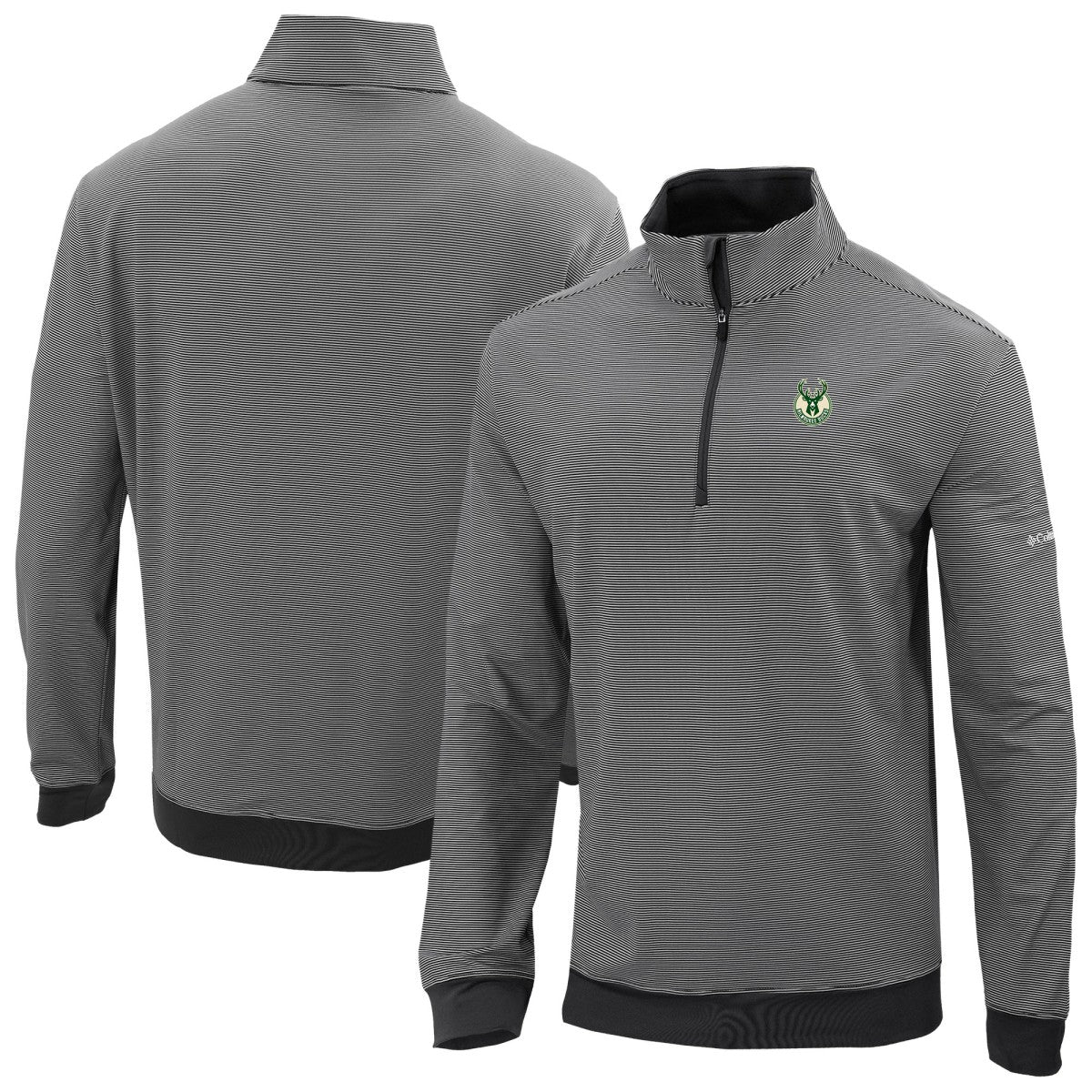 Milwaukee Bucks Omni-Wick Even Lie Quarter-Zip Top - Black shop