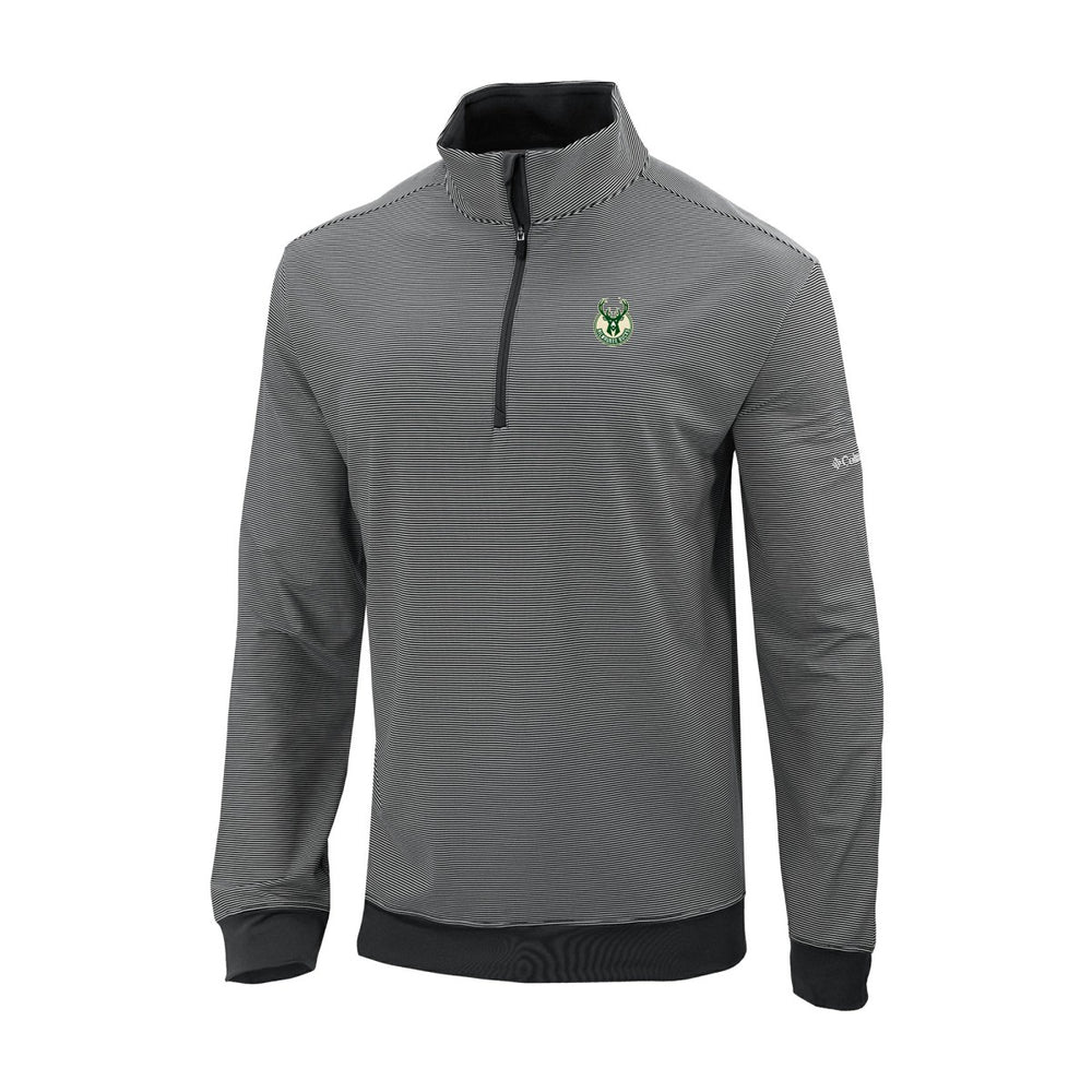 Milwaukee Bucks Omni-Wick Even Lie Quarter-Zip Top - Black shop