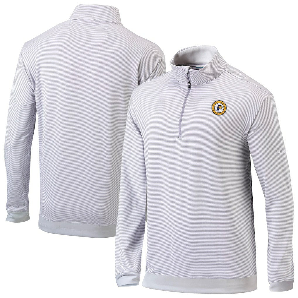 Indiana Pacers Omni-Wick Even Lie Quarter-Zip Top - Gray/White shop