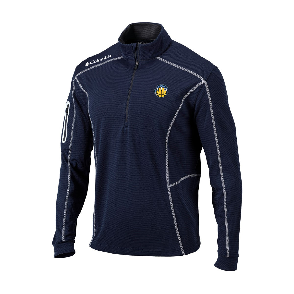 Memphis Grizzlies Omni-Wick Shotgun Quarter-Zip Jacket - Navy cheap