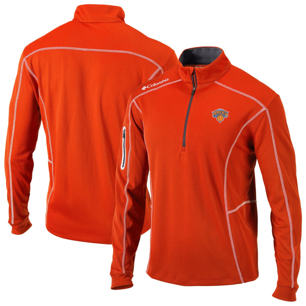 New York Knicks Omni-Wick Shotgun Quarter-Zip Jacket - Orange sale