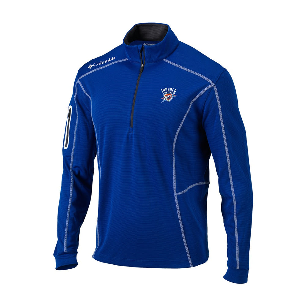 Oklahoma City Thunder Omni-Wick Shotgun Quarter-Zip Jacket - Blue cheap