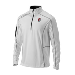 Portland Trail Blazers Omni-Wick Shotgun Quarter-Zip Jacket - White online