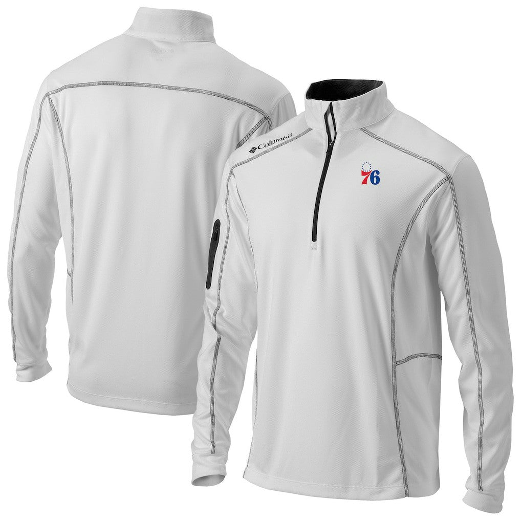 Philadelphia 76ers Omni-Wick Shotgun Quarter-Zip Jacket - White outlet