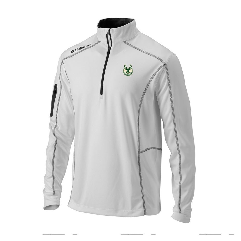 Milwaukee Bucks Omni-Wick Shotgun Quarter-Zip Jacket - White cheap