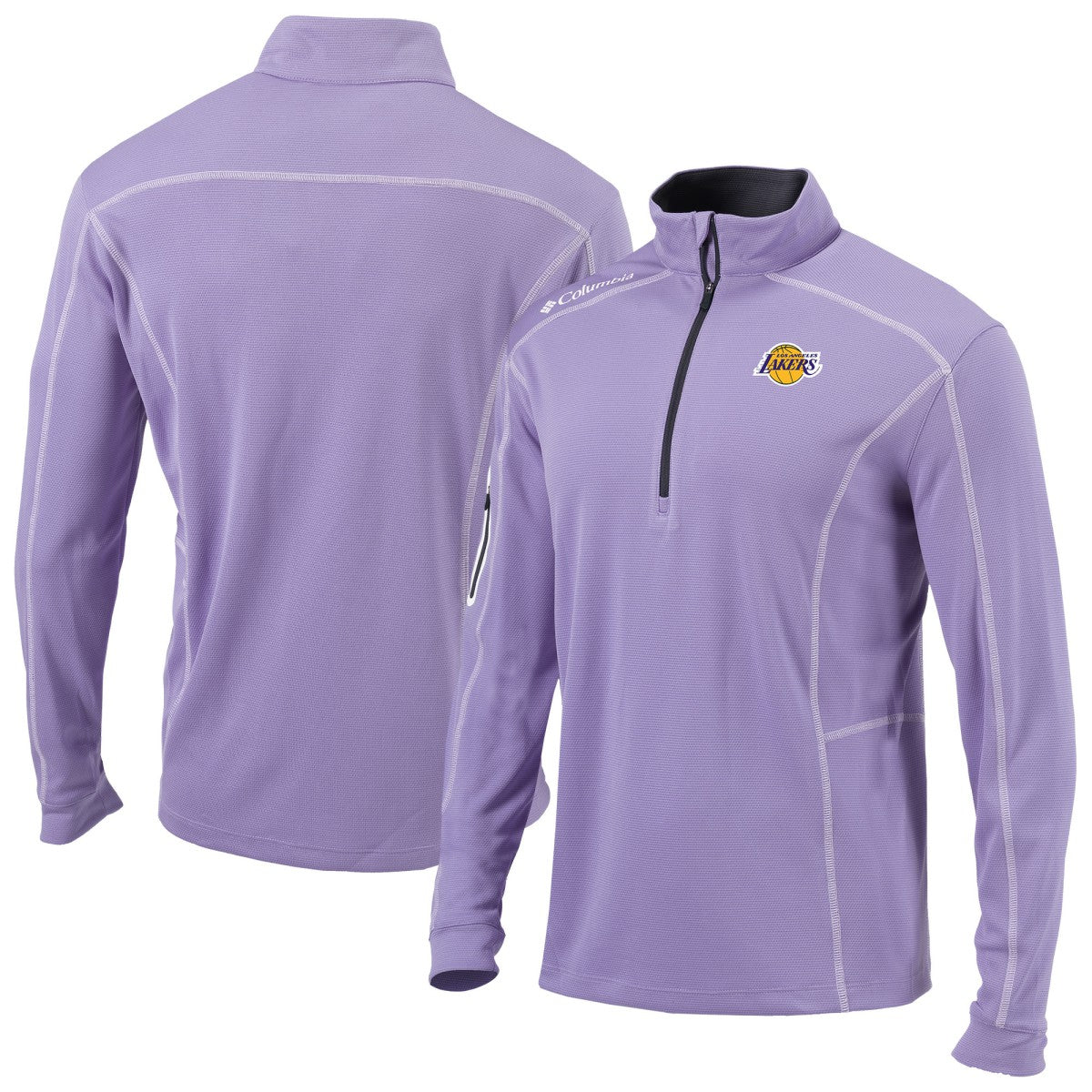 Los Angeles Lakers Omni-Wick Shotgun Quarter-Zip Jacket - Purple cheap
