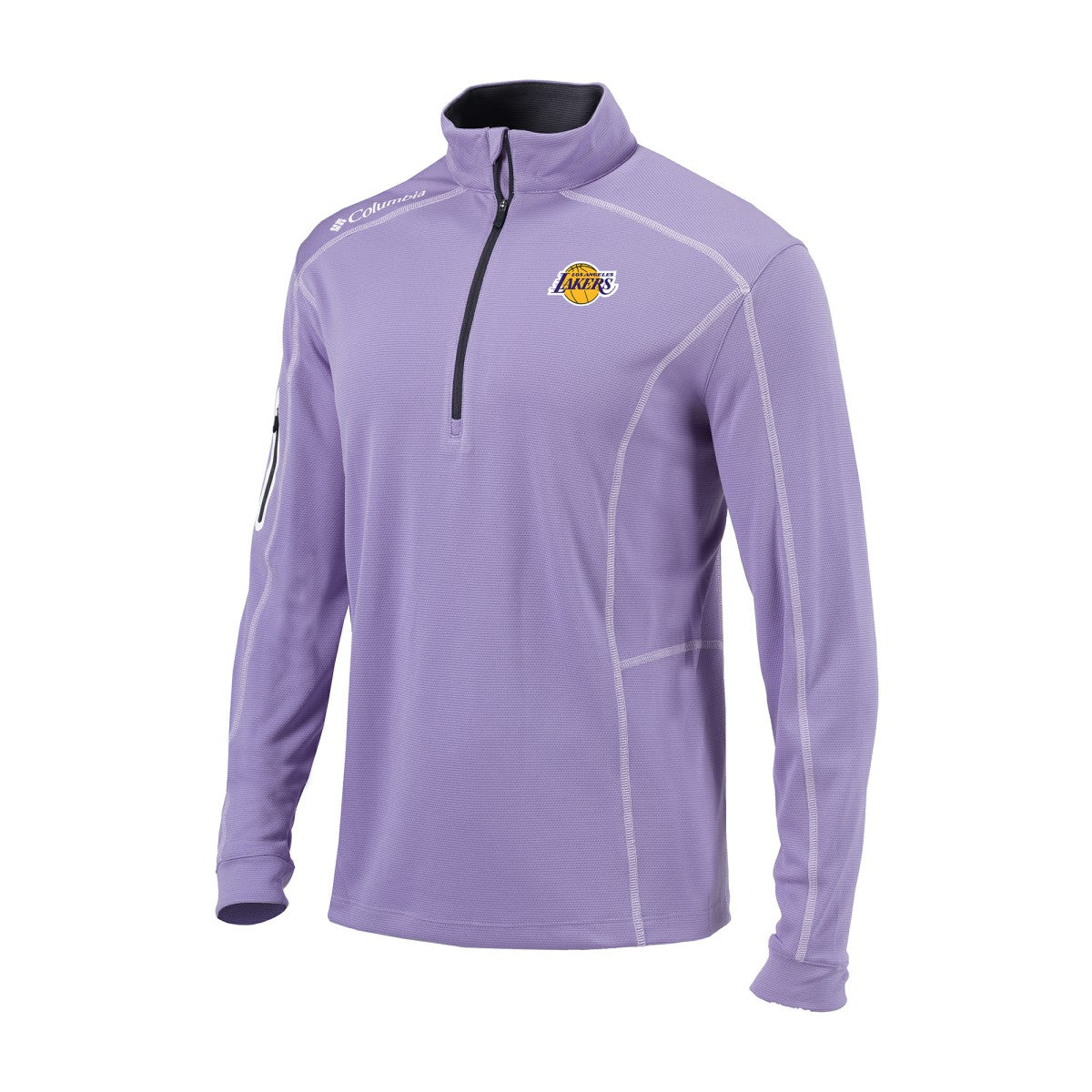 Los Angeles Lakers Omni-Wick Shotgun Quarter-Zip Jacket - Purple cheap