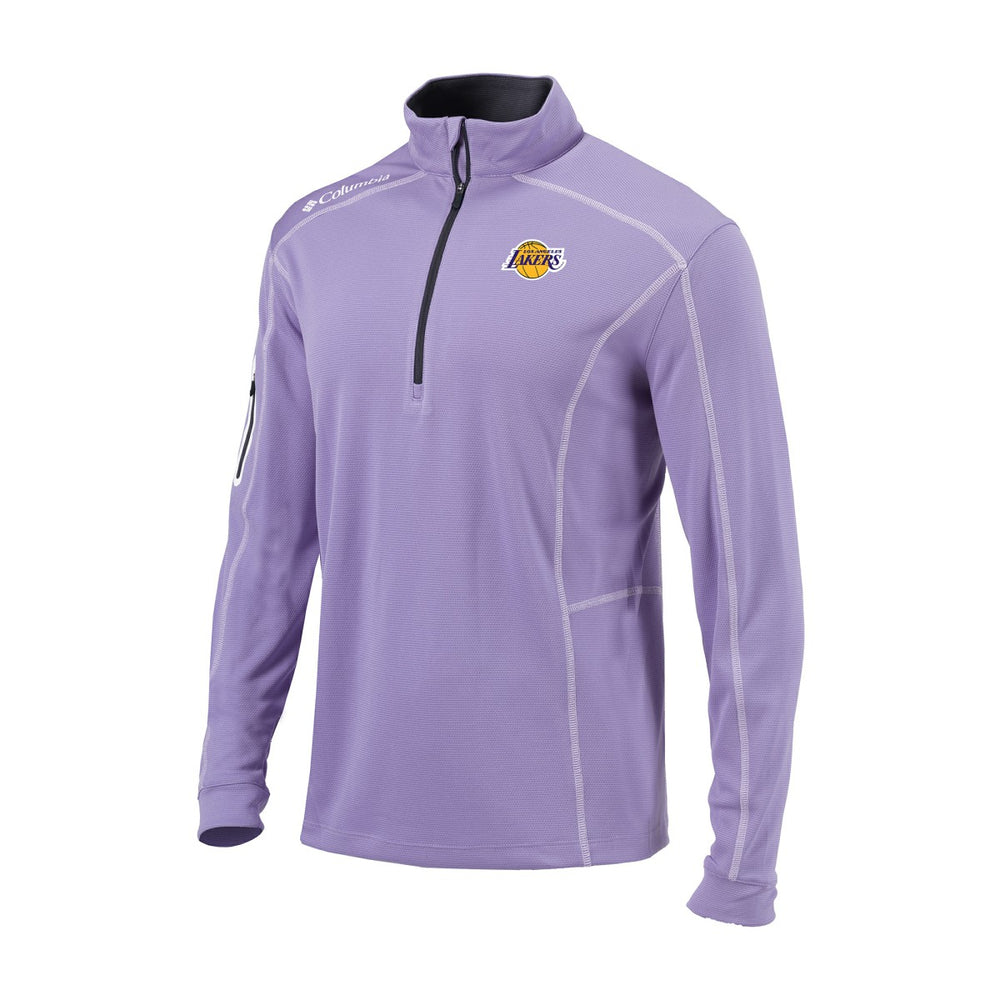 Los Angeles Lakers Omni-Wick Shotgun Quarter-Zip Jacket - Purple cheap