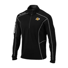 Los Angeles Lakers Omni-Wick Shotgun Quarter-Zip Jacket - Black outlet