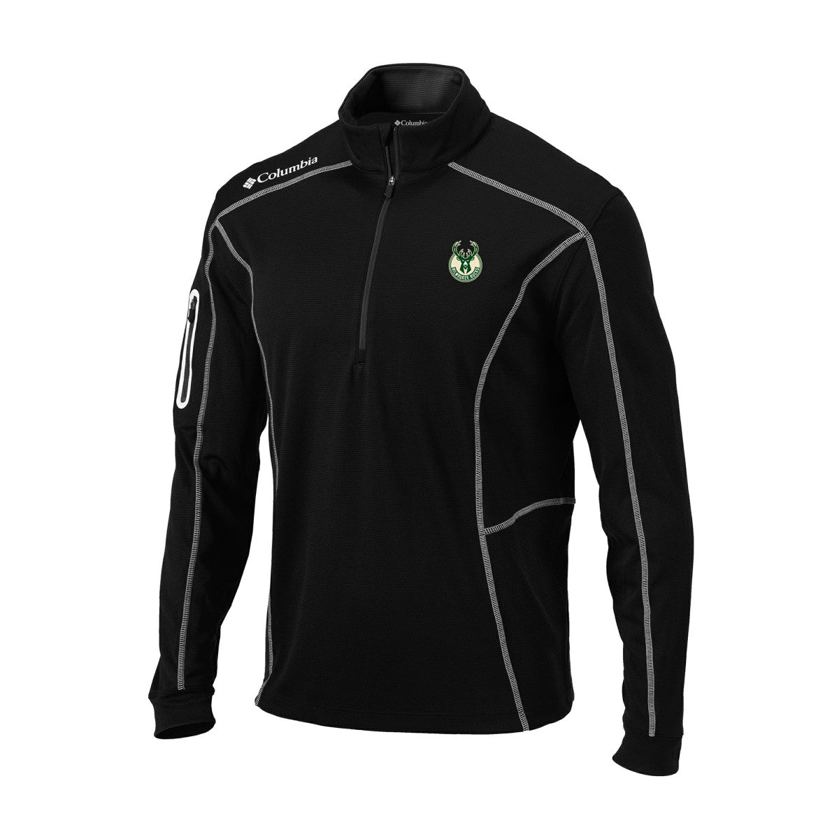 Milwaukee Bucks Omni-Wick Shotgun Quarter-Zip Jacket - Black online