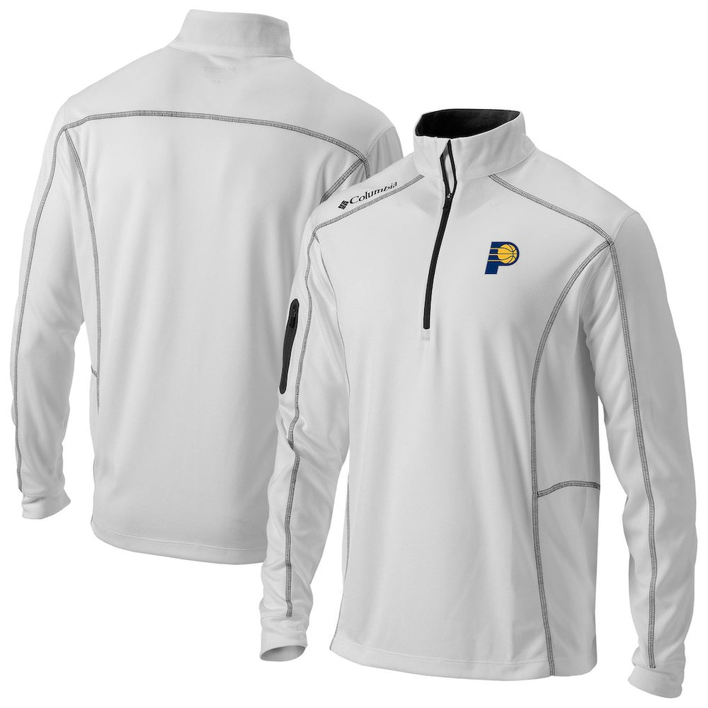 Indiana Pacers Omni-Wick Shotgun Quarter-Zip Jacket - White on sale