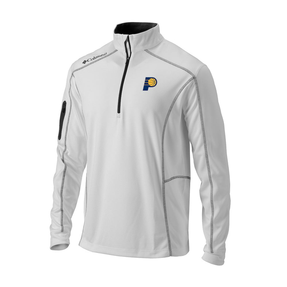 Indiana Pacers Omni-Wick Shotgun Quarter-Zip Jacket - White on sale
