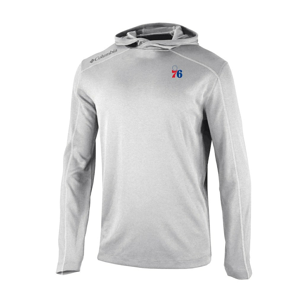 Philadelphia 76ers Omni-Wick Shotgun Pullover Hoodie - Gray for sale