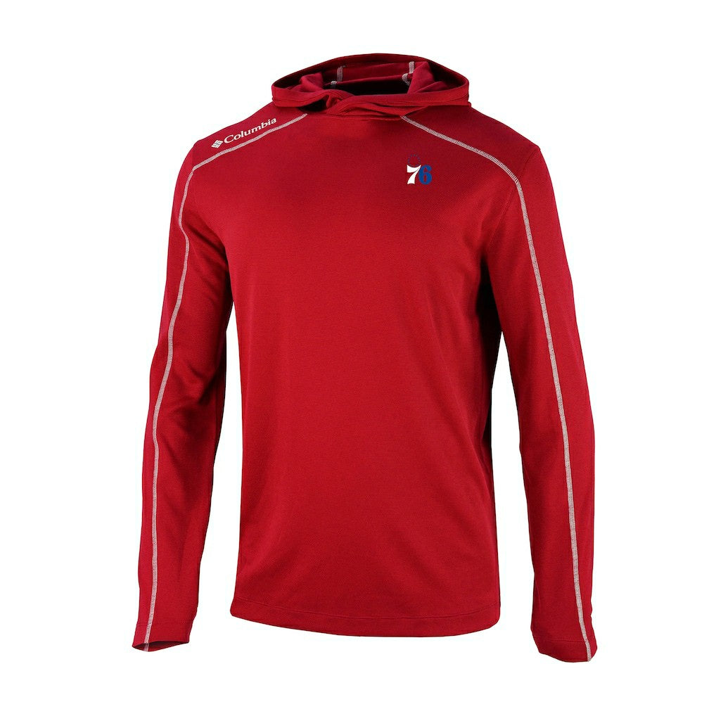 Philadelphia 76ers Omni-Wick Shotgun Pullover Hoodie - Red on sale