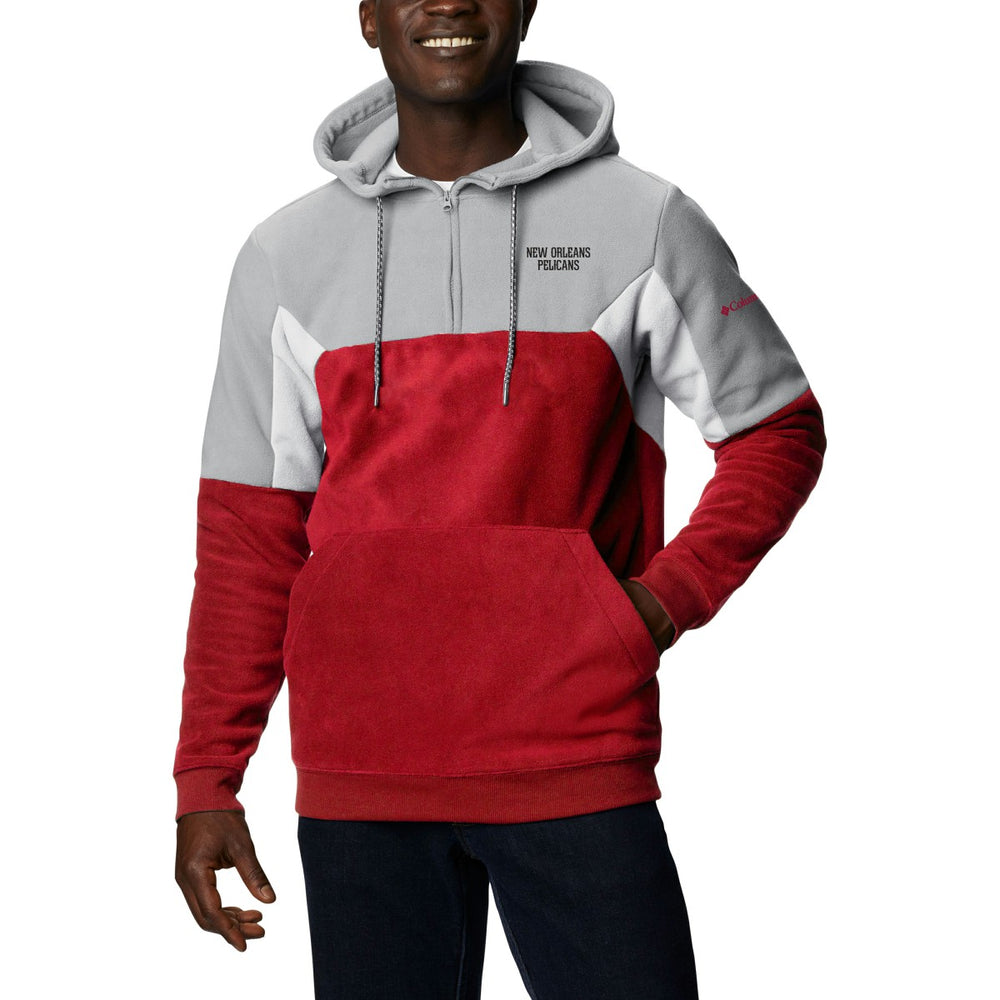 New Orleans Pelicans Men's Lodge Quarter-Zip Hoodie - Red discount