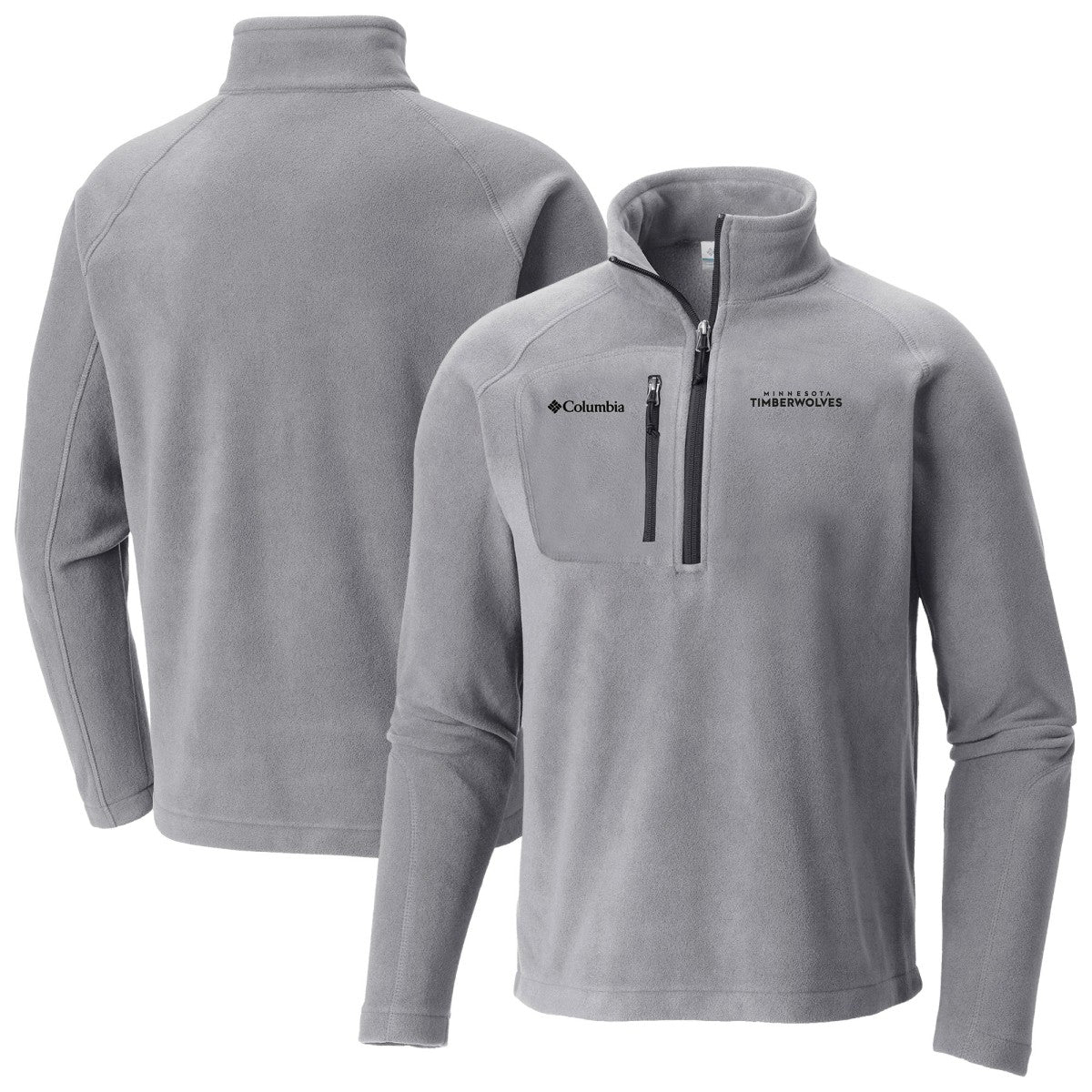 Minnesota Timberwolves Fast Trek III Half-Zip Fleece Pullover - Gray discount