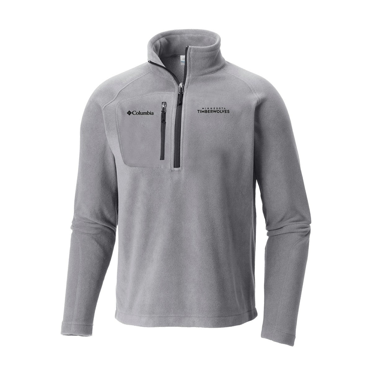 Minnesota Timberwolves Fast Trek III Half-Zip Fleece Pullover - Gray discount