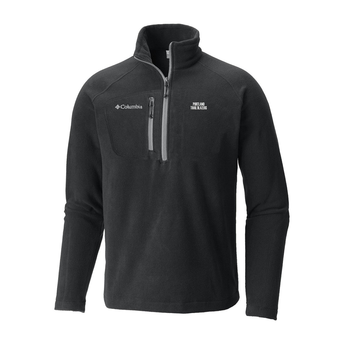 Portland Trail Blazers Fast Trek III Half-Zip Fleece Pullover - Black sale