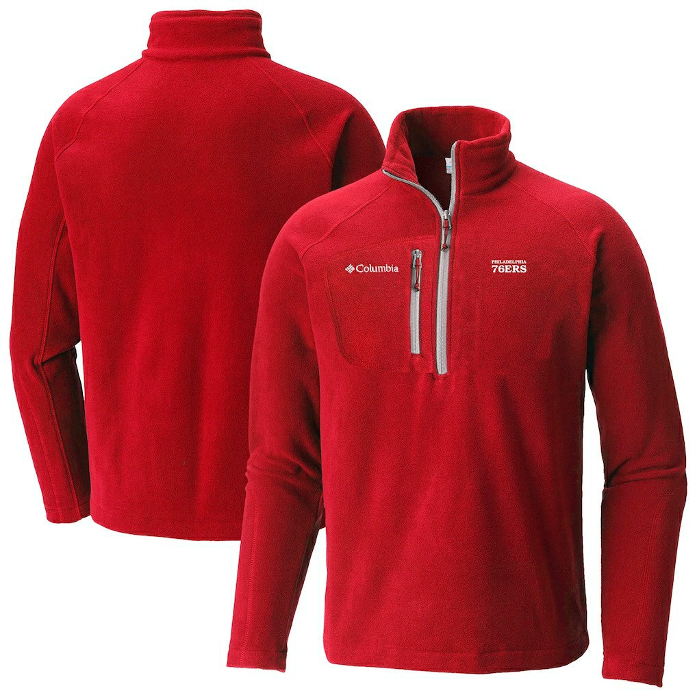 Philadelphia 76ers Fast Trek III Half-Zip Fleece Pullover - Red sale
