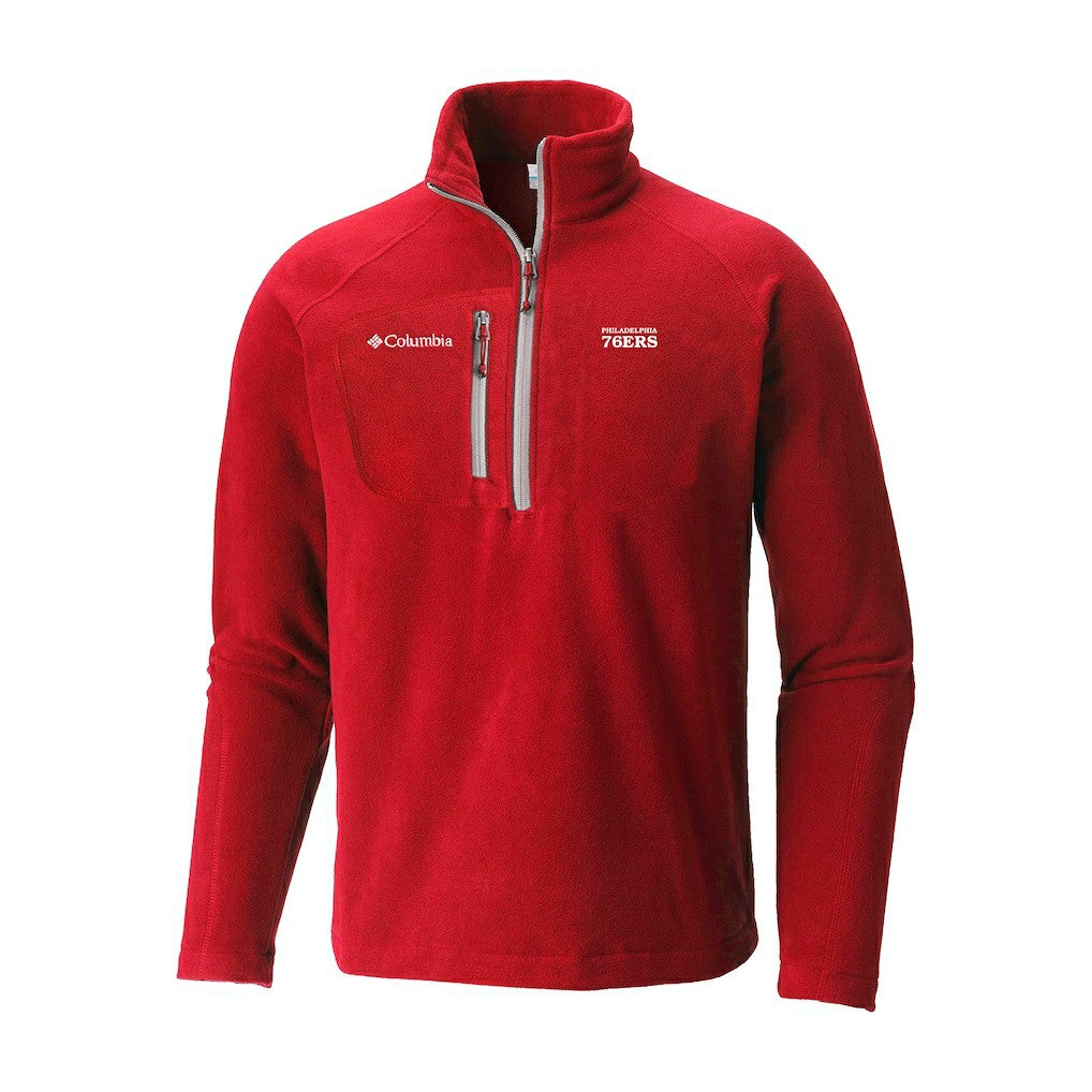 Philadelphia 76ers Fast Trek III Half-Zip Fleece Pullover - Red sale