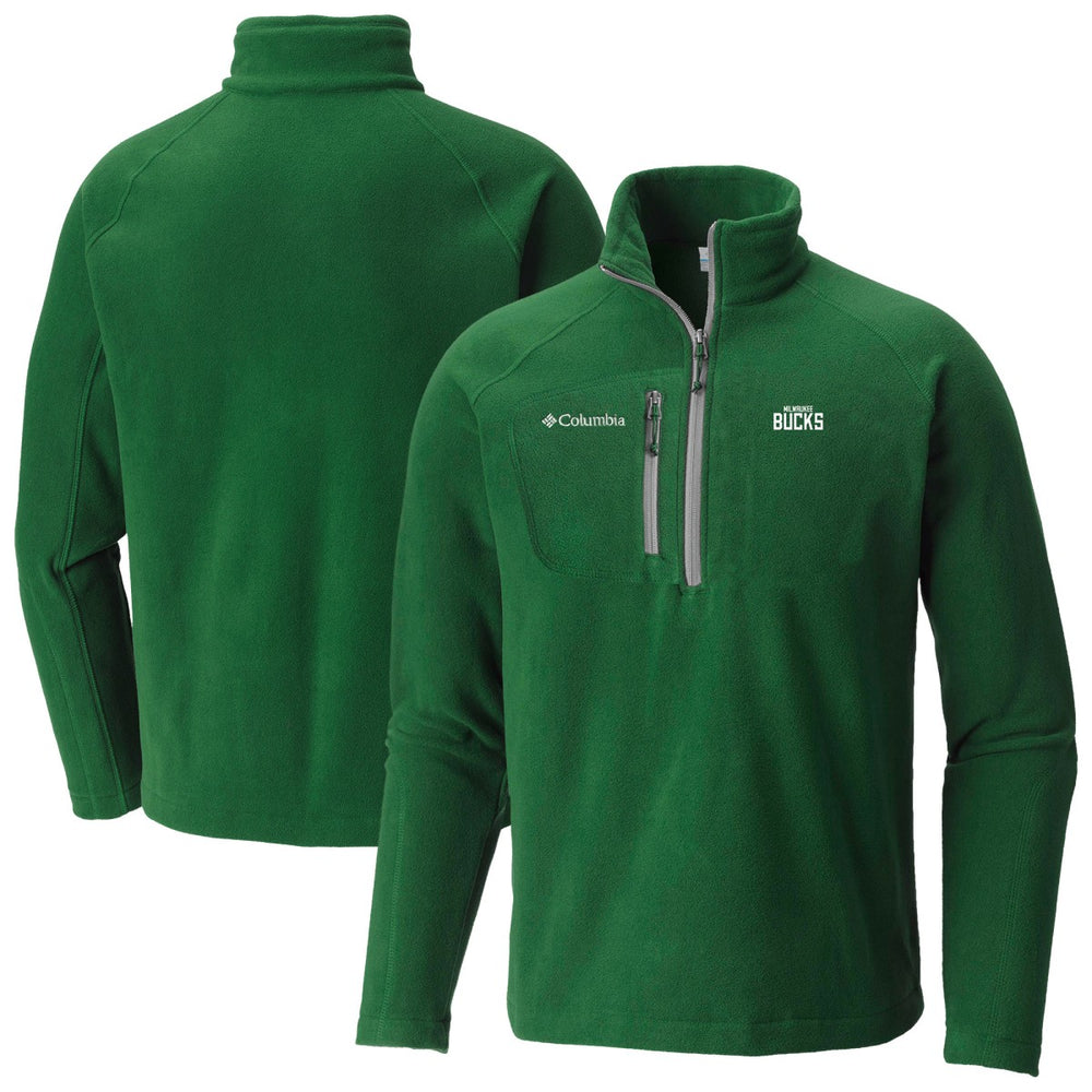 Milwaukee Bucks Fast Trek III Half-Zip Fleece Pullover - Green on sale