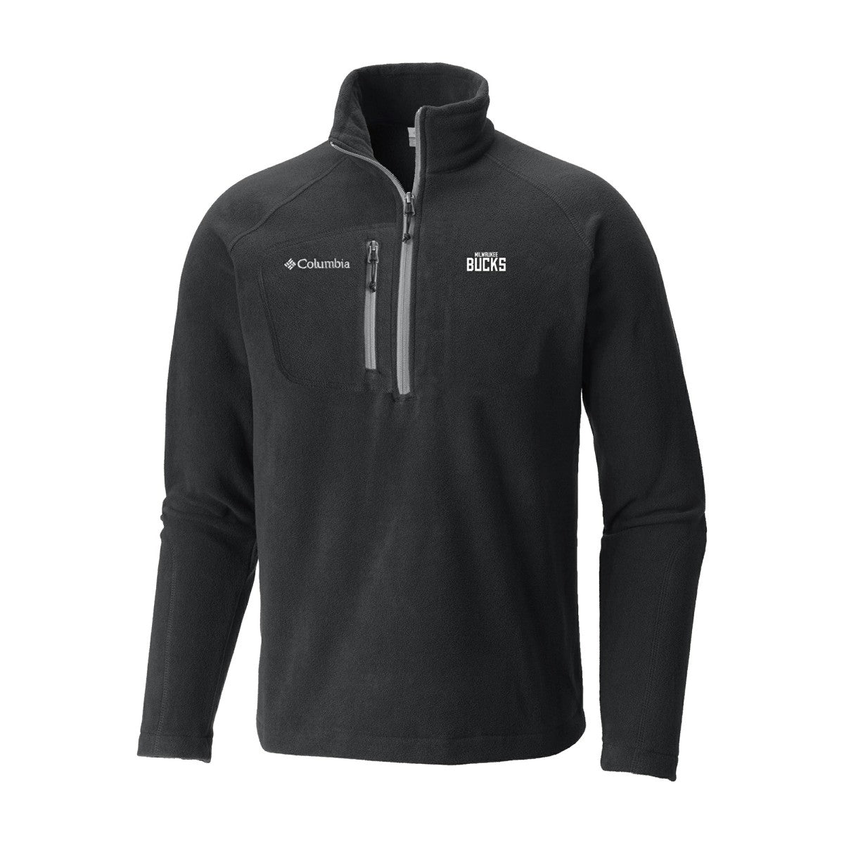 Milwaukee Bucks Fast Trek III Half-Zip Fleece Pullover - Black for sale