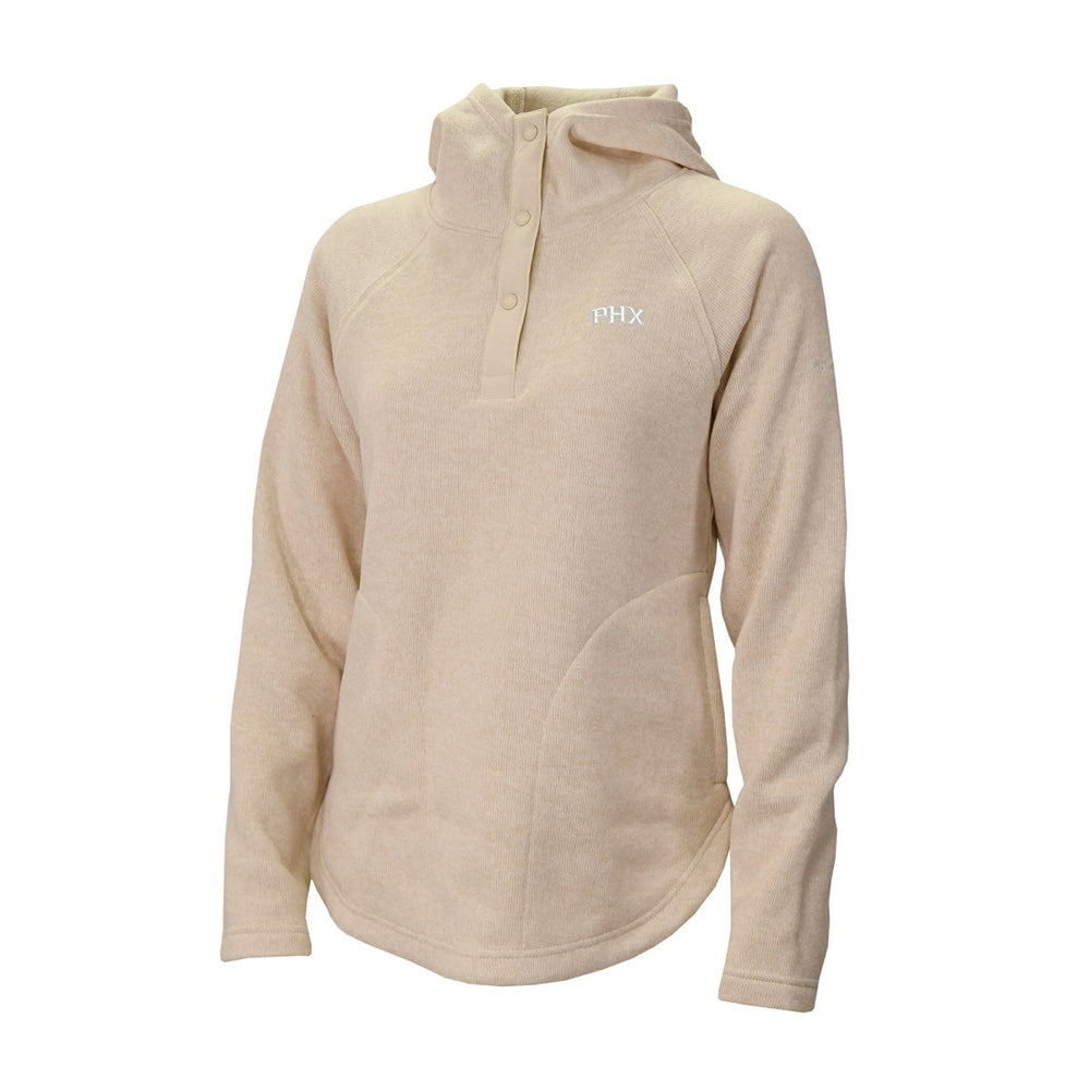Phoenix Suns Women's Sweater Weather Quarter-Snap Hoodie - Cream outlet