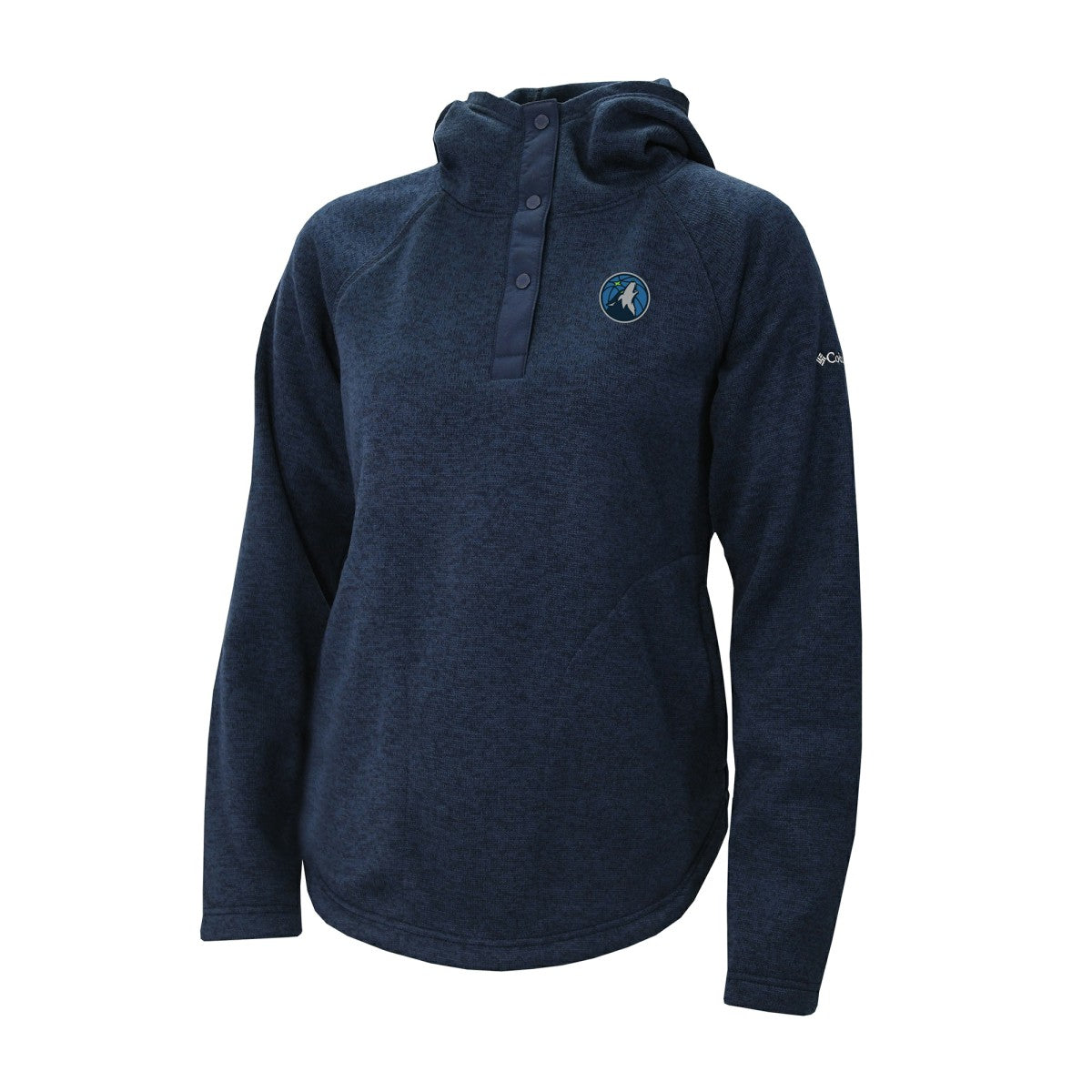 Minnesota Timberwolves Women's Sweater Weather Quarter-Snap Hoodie - Navy on sale