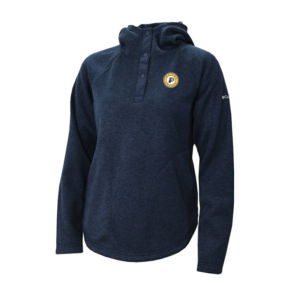 Indiana Pacers Women's Sweater Weather Quarter-Snap Hoodie - Navy sale