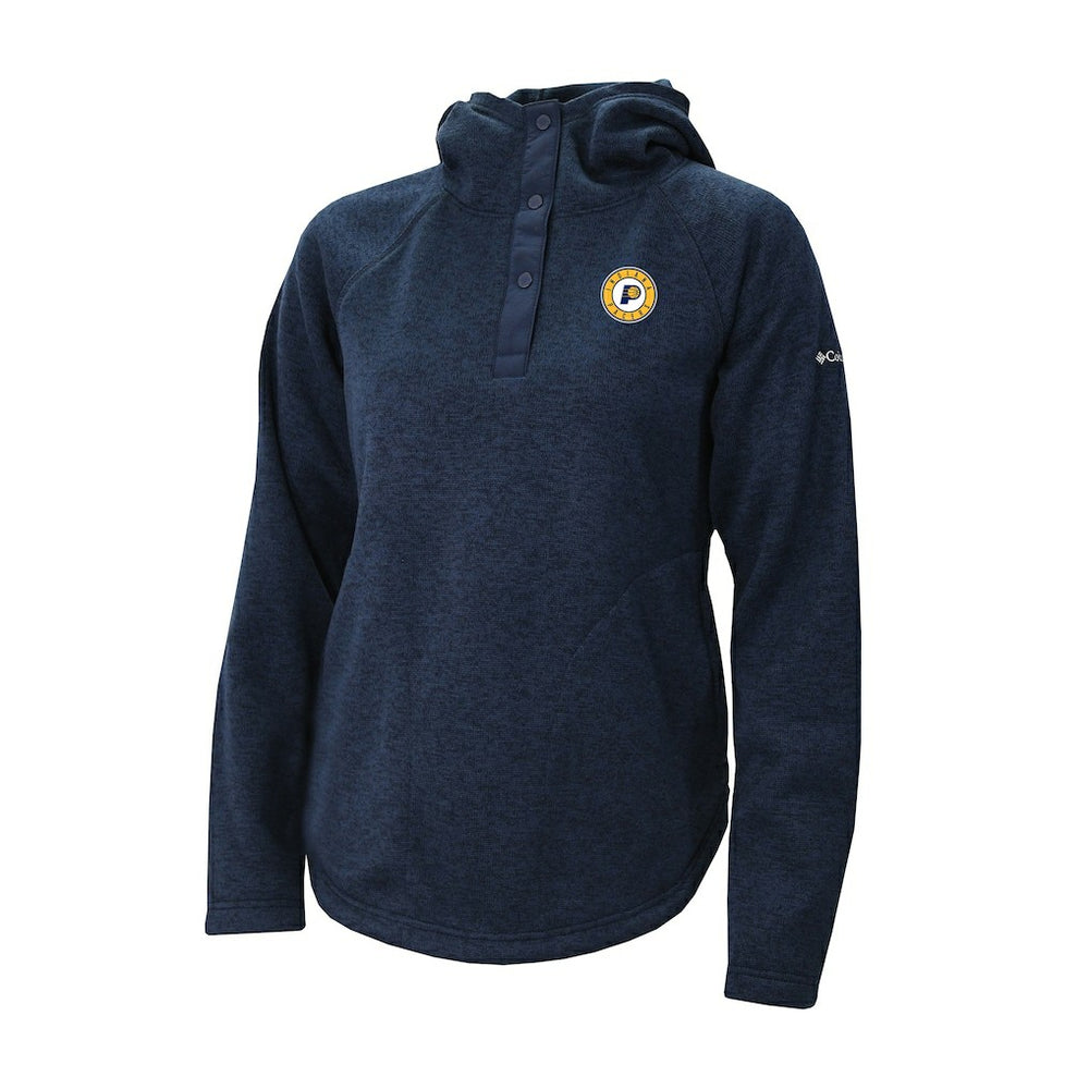 Indiana Pacers Women's Sweater Weather Quarter-Snap Hoodie - Navy sale