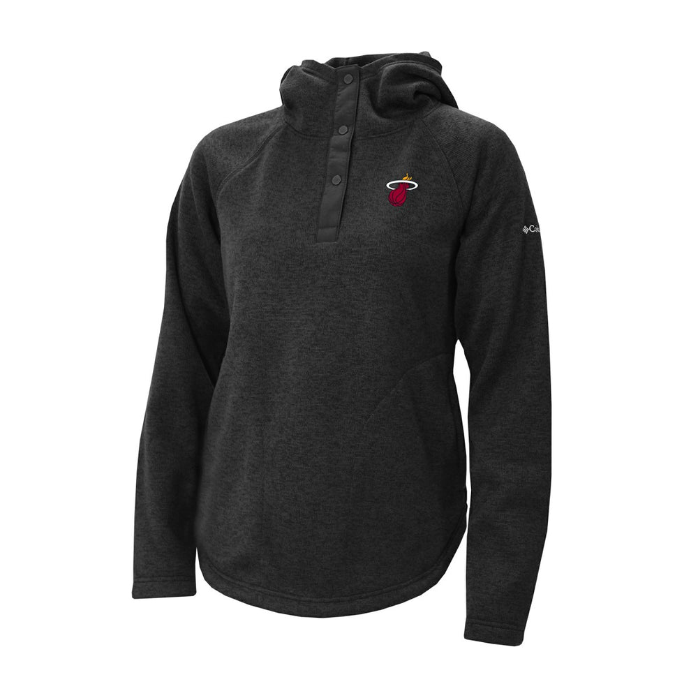 Miami Heat Women's Sweater Weather Quarter-Snap Hoodie - Black for sale