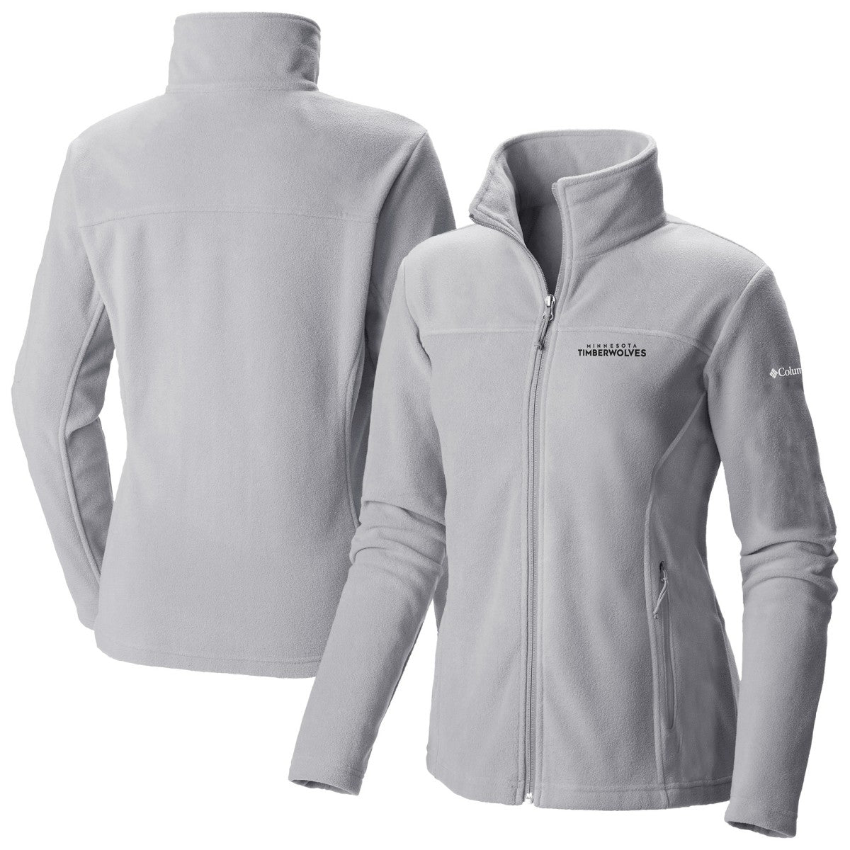 Minnesota Timberwolves Women's Give & Go II Fleece Full-Zip Jacket - Gray on sale