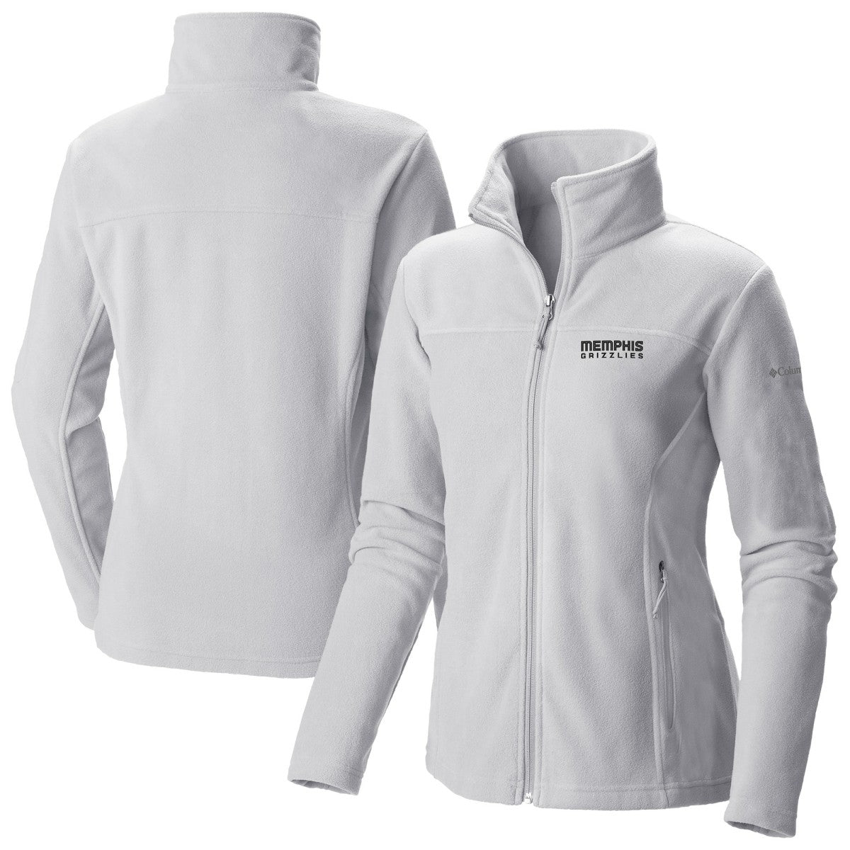 Memphis Grizzlies Women's Give & Go II Fleece Full-Zip Jacket - White for sale