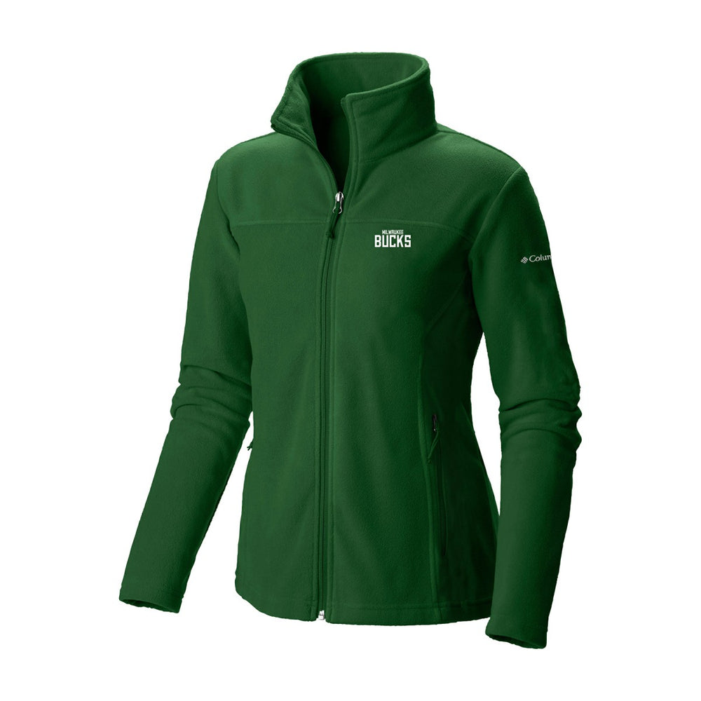 Milwaukee Bucks Women's Give & Go II Fleece Full-Zip Jacket - Hunter Green online