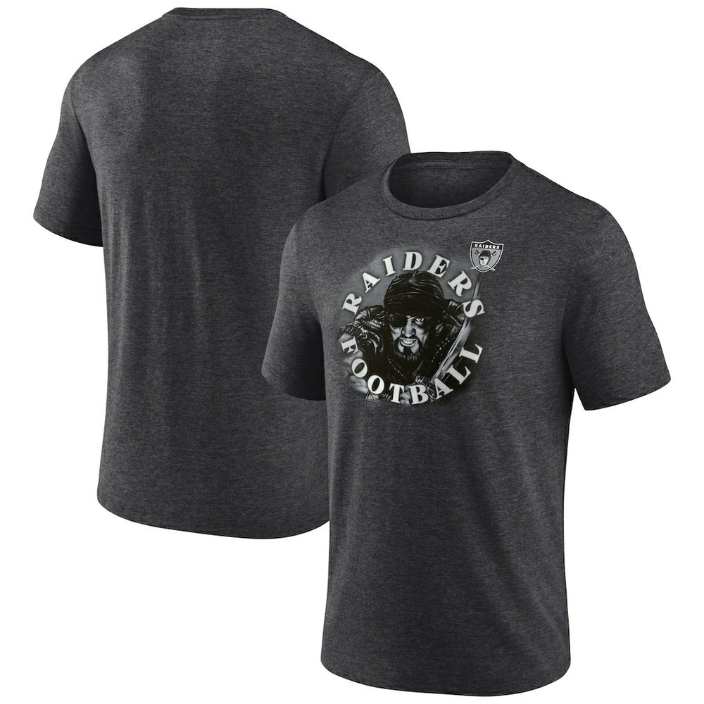 Las Vegas Raiders Sporting Chance Tri-Blend T-Shirt - Charcoal for sale