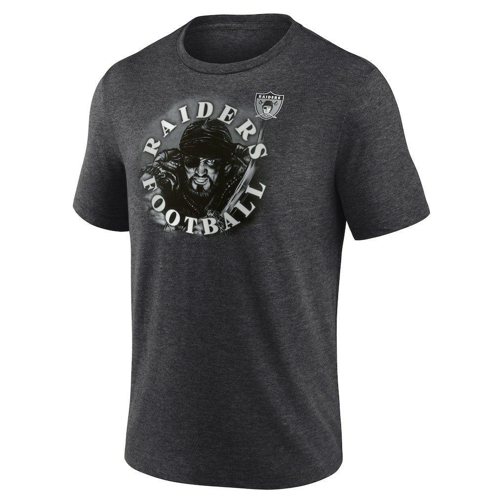 Las Vegas Raiders Sporting Chance Tri-Blend T-Shirt - Charcoal for sale